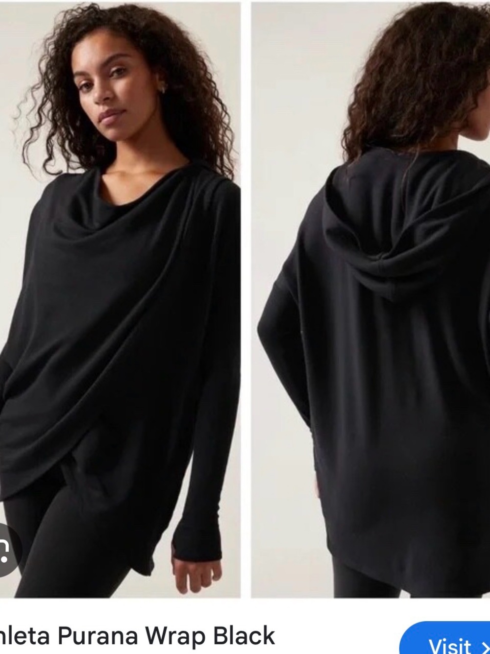 Athleta Black Purana   Sweatshirt size 3X…